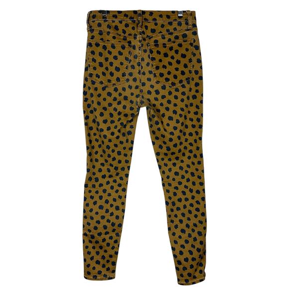 Madewell 10" High Rise Skinny Jeans Painted Sports Womens Size 28 Brown Safari - Picture 6 of 10